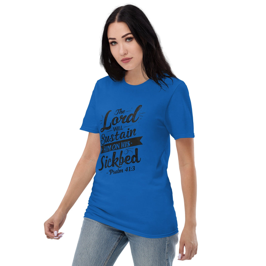 The Lord Will Sustain T-Shirt - Faith Scripture Gift | Gifts Of Words