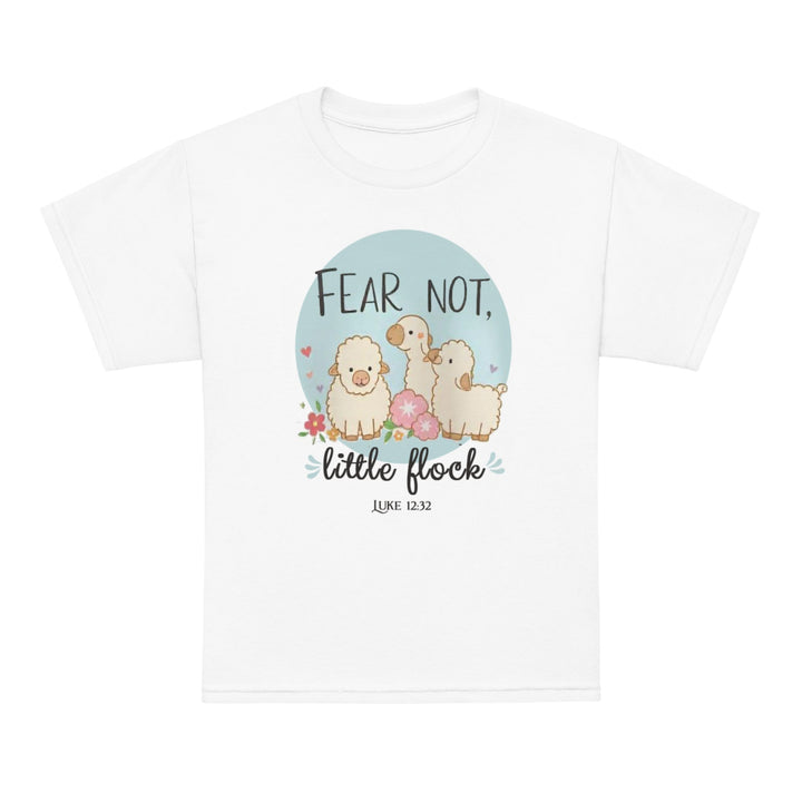 Fear Not, Little Flock Youth t-shirt - Faith Scripture Gift | Gifts Of Words