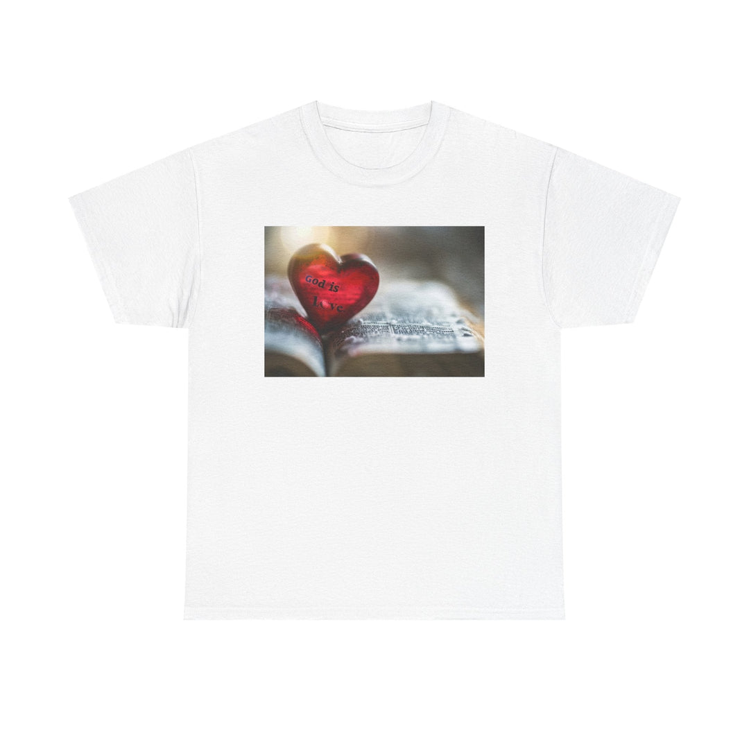 God is Love | Heavy Cotton Tee - Faith Scripture Gift | Gifts Of Words