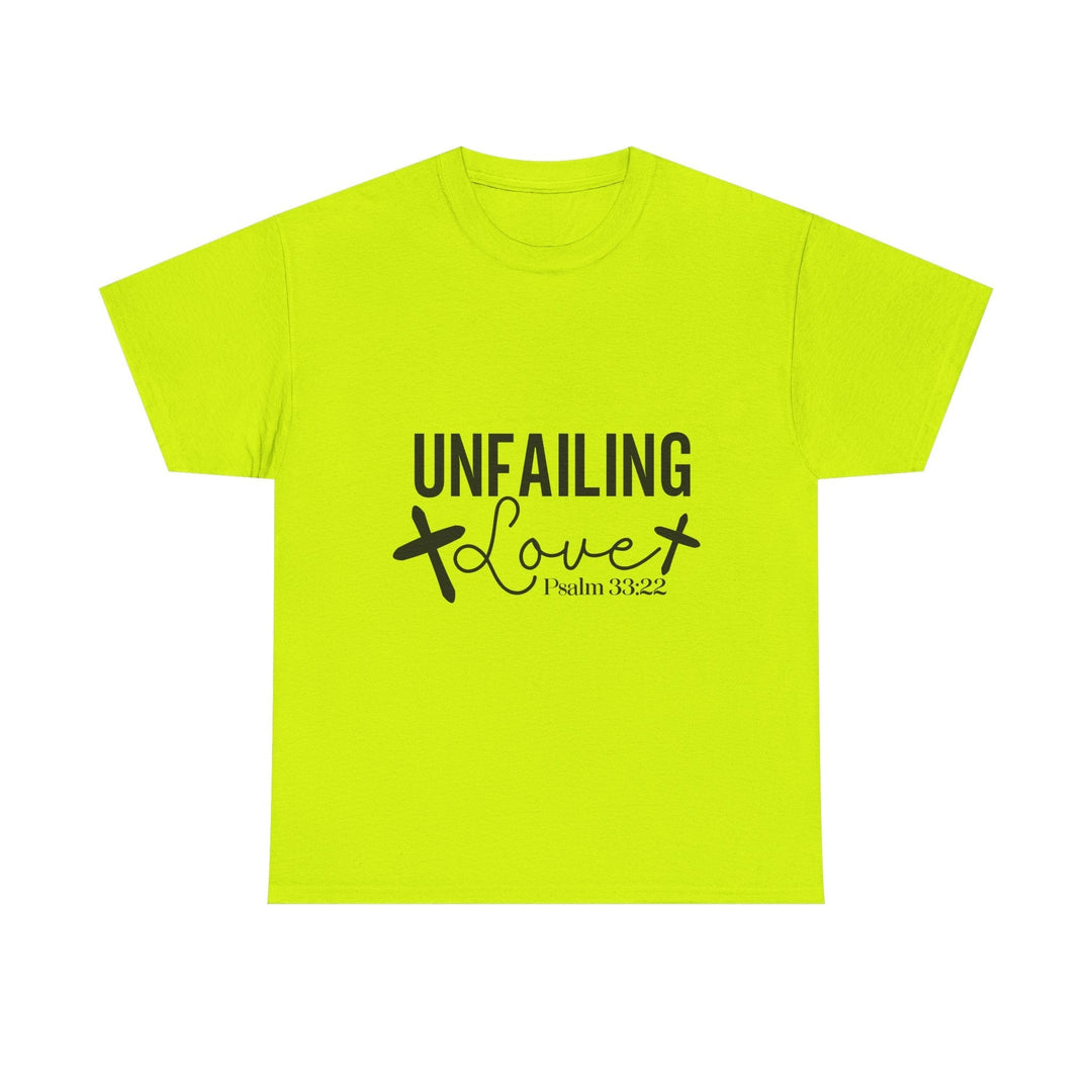 Unfailing Love Psalm 33 22-01 Unisex Heavy Cotton Tee - Faith Scripture Gift | Gifts Of Words