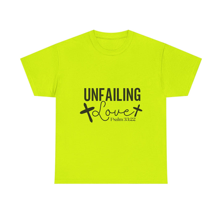 Unfailing Love Psalm 33 22-01 Unisex Heavy Cotton Tee - Faith Scripture Gift | Gifts Of Words