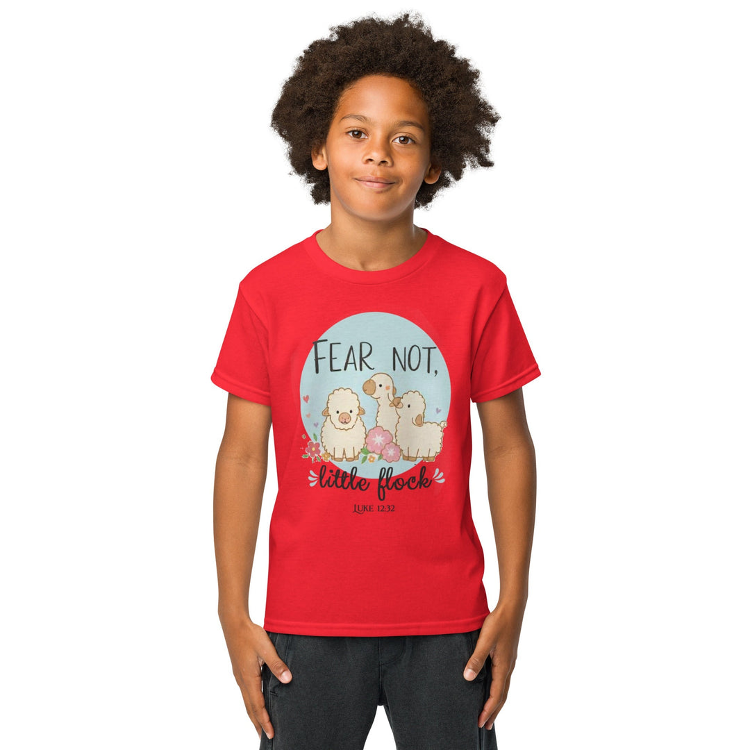 Fear Not, Little Flock Youth t-shirt - Faith Scripture Gift | Gifts Of Words