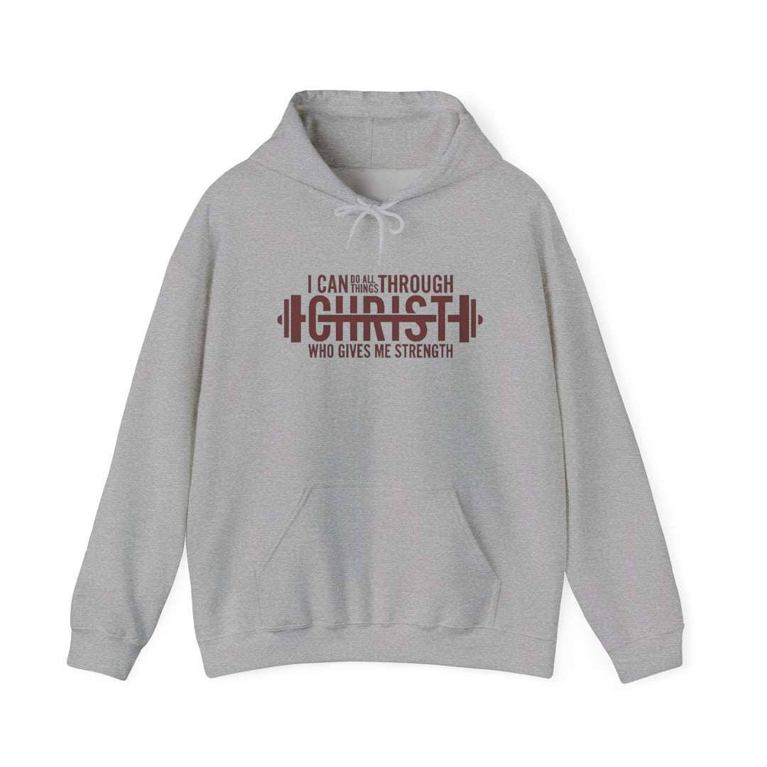 I Can Do All Things Hoodie - Empowering Christian Fleece Pullover - Faith Scripture Gift | Gifts Of Words