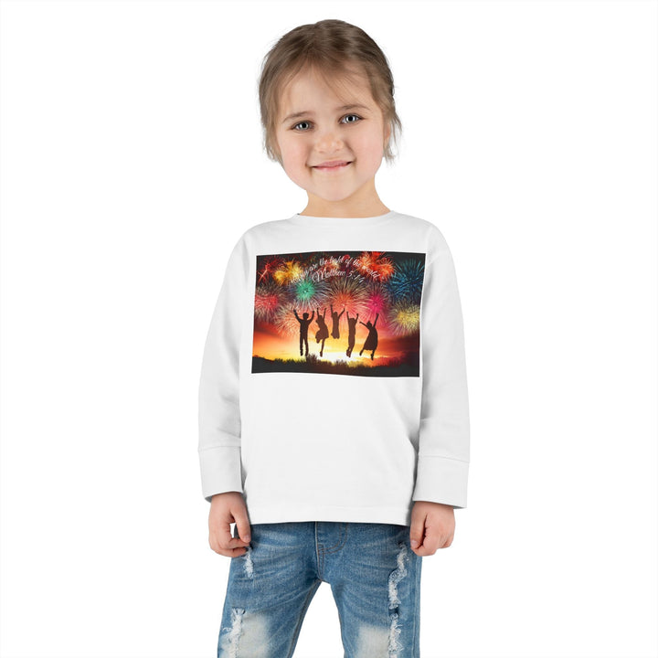 You are the light of the world |Toddler Long Sleeve Tee - Faith Scripture Gift | Gifts Of Words