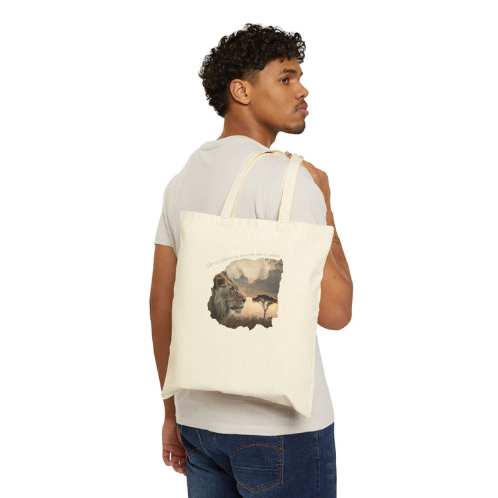 Cotton Canvas Tote Bag 15" x 16" Heavy Duty 100% Cotton with Long Handles Reusable & Durable - Faith Scripture Gift | Gifts Of Words