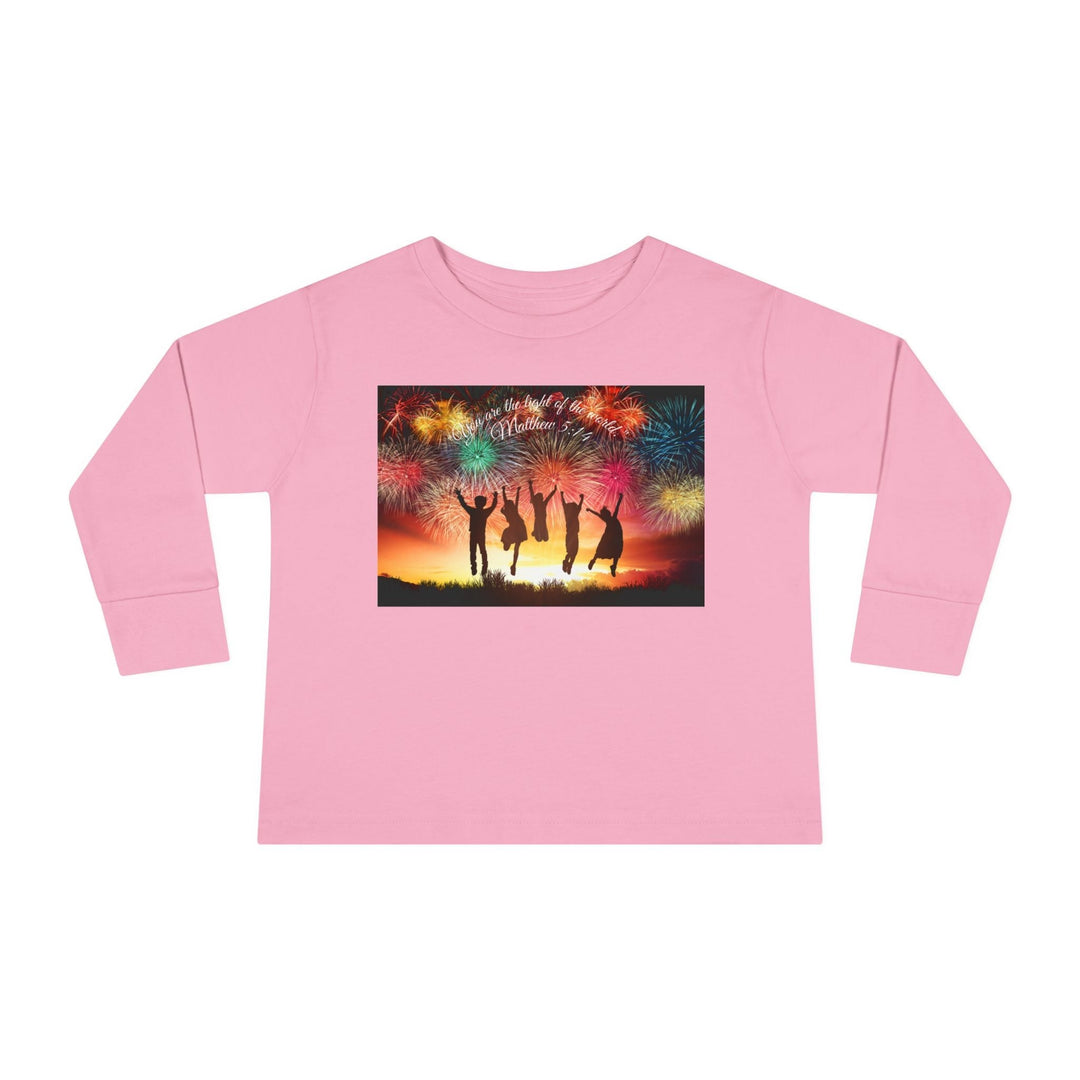You are the light of the world |Toddler Long Sleeve Tee - Faith Scripture Gift | Gifts Of Words