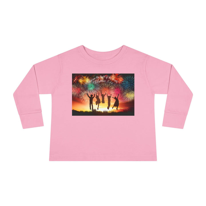 You are the light of the world |Toddler Long Sleeve Tee - Faith Scripture Gift | Gifts Of Words