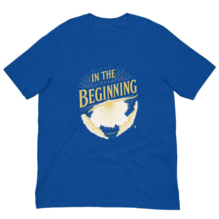 In the Beginning T-shirt - Faith Scripture Gift | Gifts Of Words