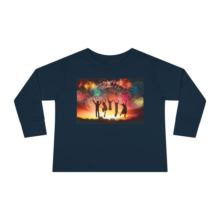 You are the light of the world |Toddler Long Sleeve Tee - Faith Scripture Gift | Gifts Of Words