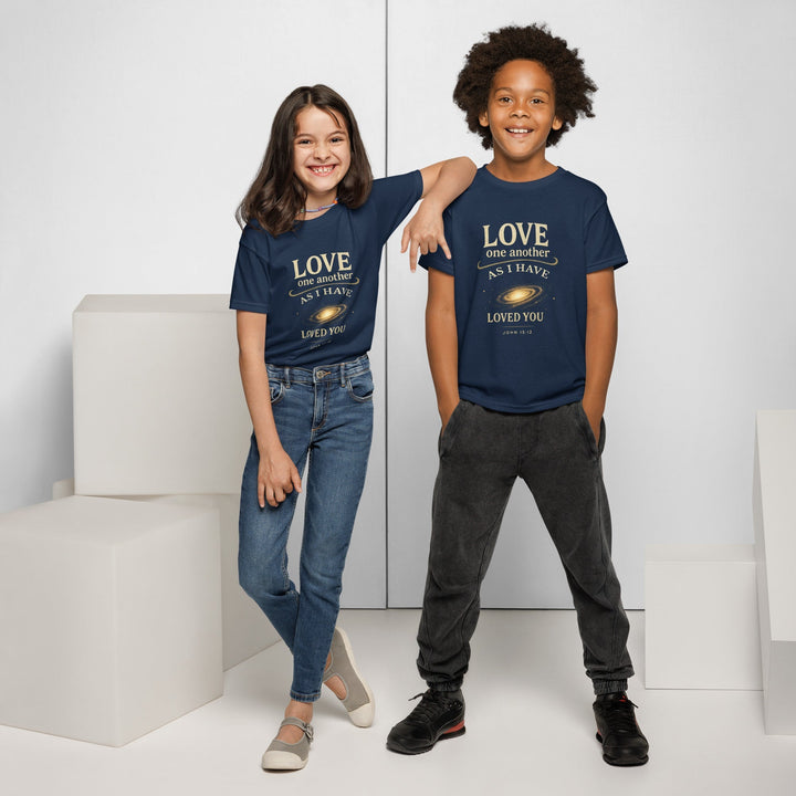 Love One Another Youth t-shirt - Faith Scripture Gift | Gifts Of Words