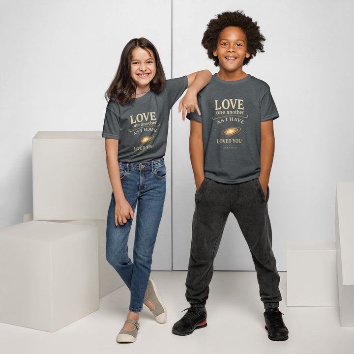 Love One Another Youth t-shirt - Faith Scripture Gift | Gifts Of Words