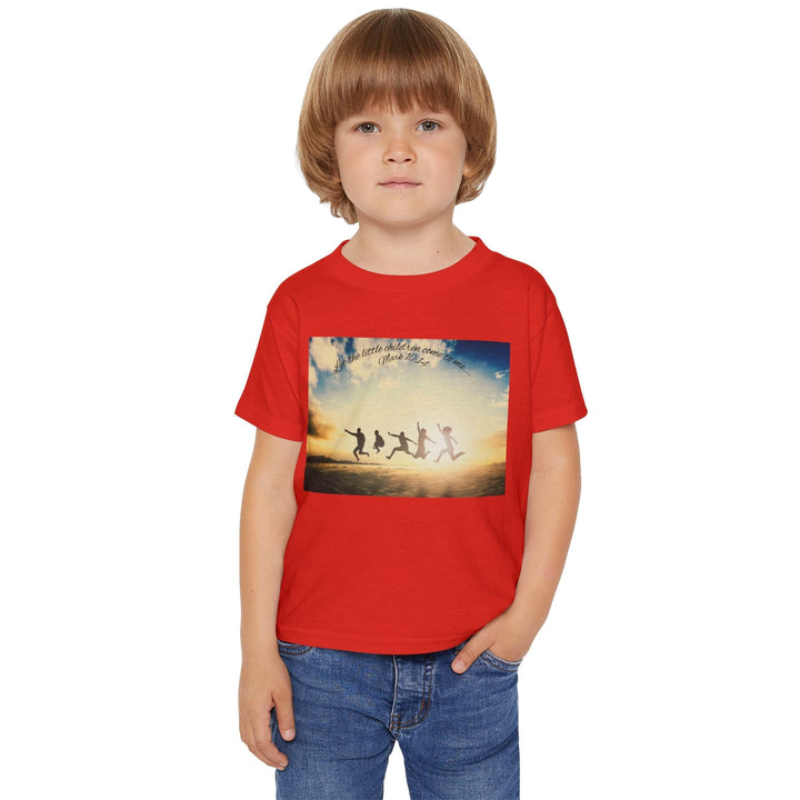 Let the little children come to me | Cotton™ Toddler T-shirt - Faith Scripture Gift | Gifts Of Words