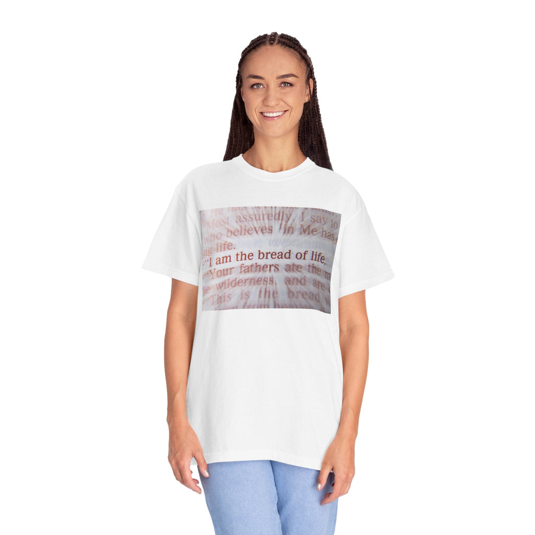 Garment-Dyed T-Shirt – Soft Vintage Wash Premium Unisex Tee - Faith Scripture Gift | Gifts Of Words