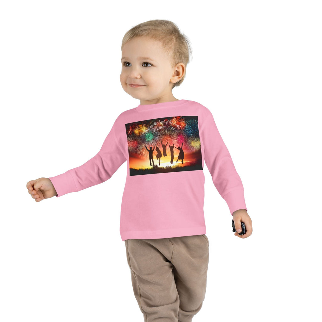 You are the light of the world |Toddler Long Sleeve Tee - Faith Scripture Gift | Gifts Of Words