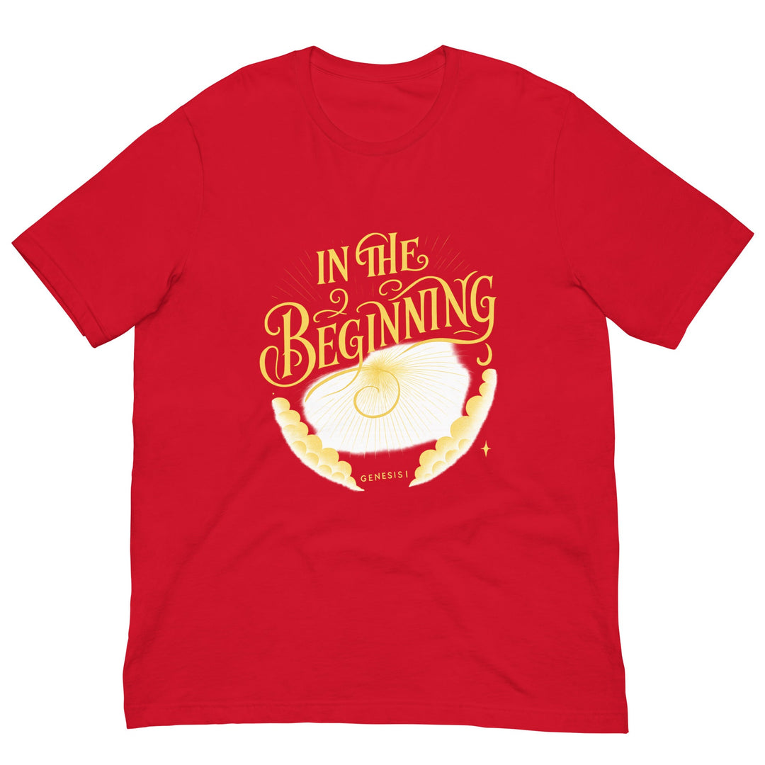 In the beginning T-shirt - Faith Scripture Gift | Gifts Of Words