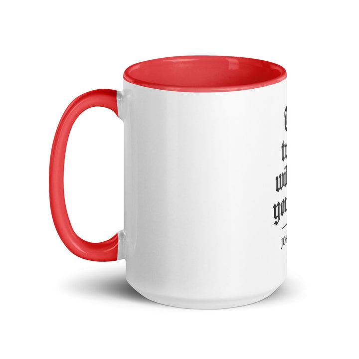 The truth will set you free Mug - Faith Scripture Gift | Gifts Of Words