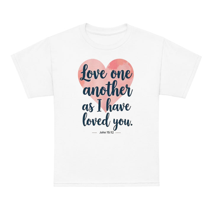 Love One Another Youth t-shirt - Faith Scripture Gift | Gifts Of Words