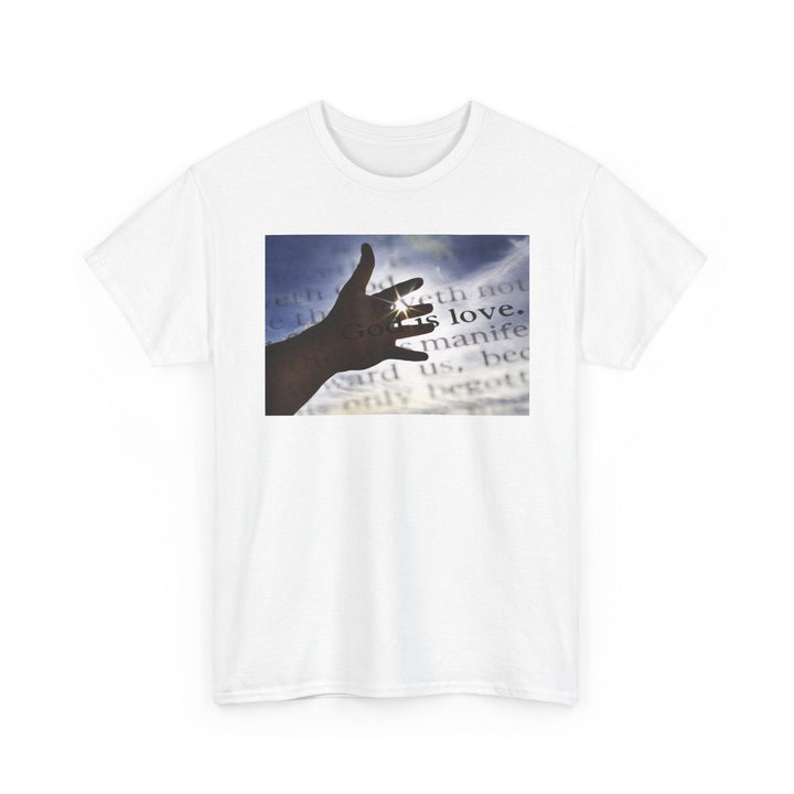 God is Love | Heavy Cotton Tee - Faith Scripture Gift | Gifts Of Words