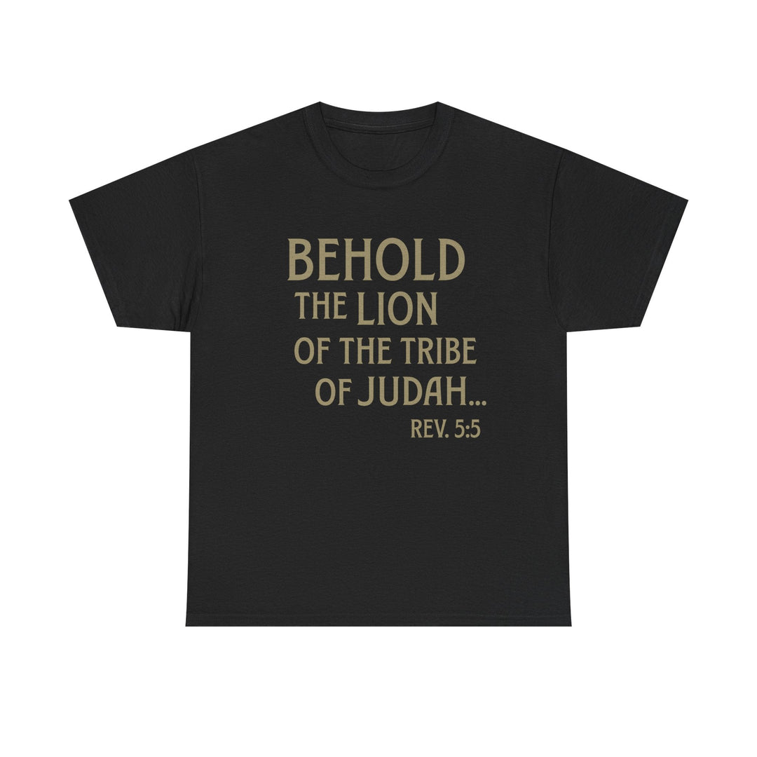 Behold The Lion of Judah Tee - Faith Scripture Gift | Gifts Of Words
