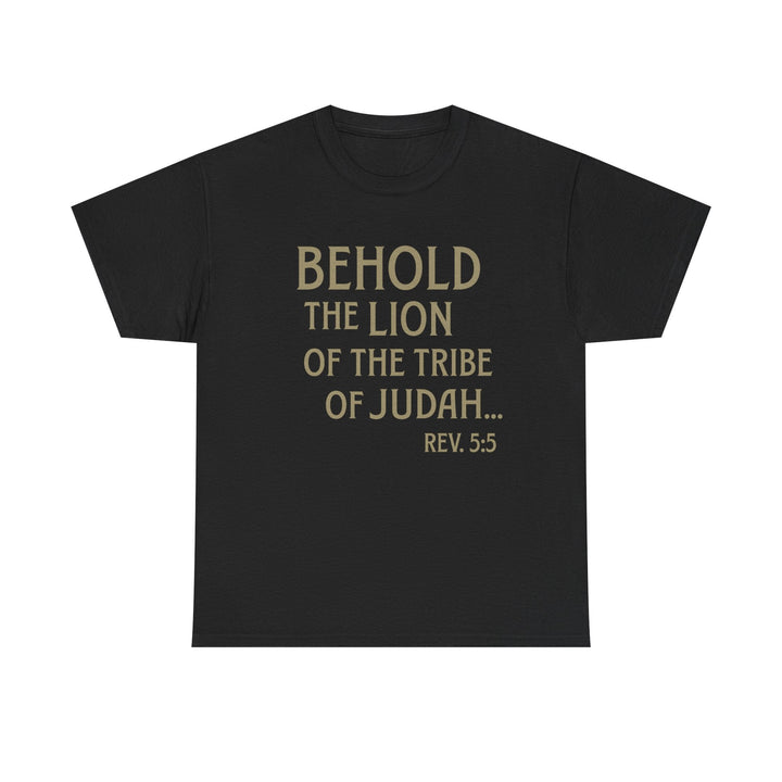 Behold The Lion of Judah Tee - Faith Scripture Gift | Gifts Of Words