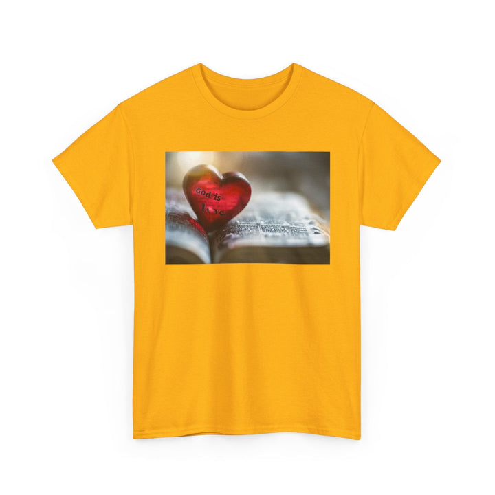 God is Love | Heavy Cotton Tee - Faith Scripture Gift | Gifts Of Words