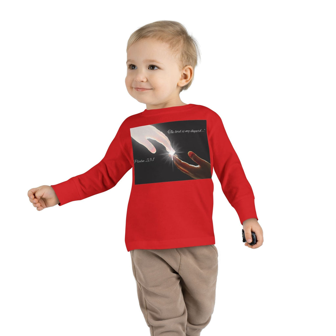 The lord is my shepard |Toddler Long Sleeve Tee - Faith Scripture Gift | Gifts Of Words