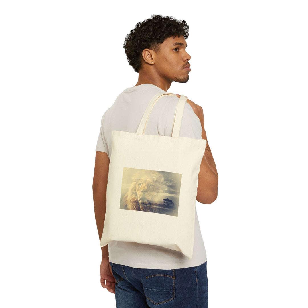 100% Cotton Canvas Tote Bag – Heavyweight 15"x16" Reusable Shopping Bag – Long Handles – Natural & Black - Faith Scripture Gift | Gifts Of Words