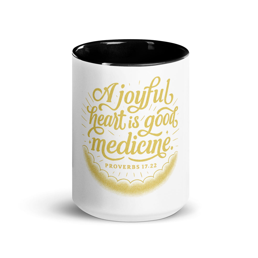 A joyful heart is good medicine Mug - Faith Scripture Gift | Gifts Of Words