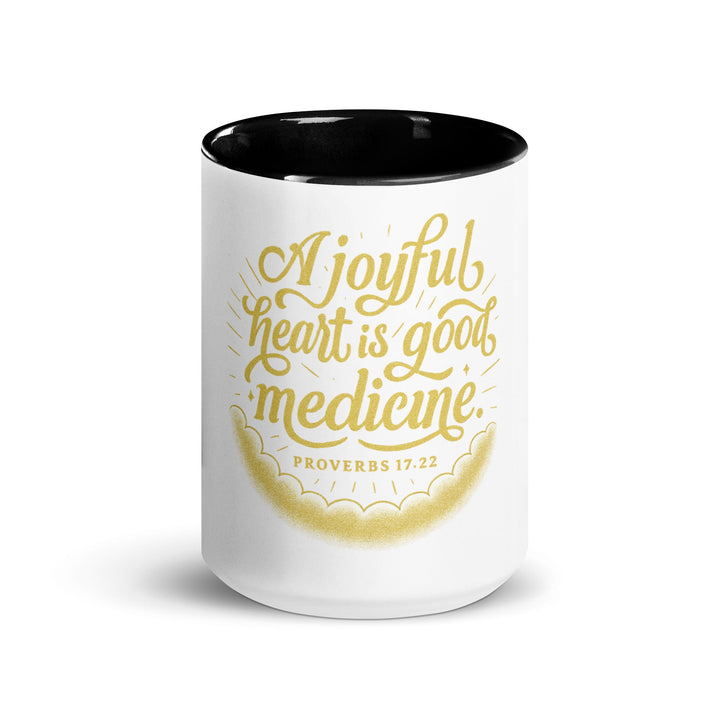 A joyful heart is good medicine Mug - Faith Scripture Gift | Gifts Of Words