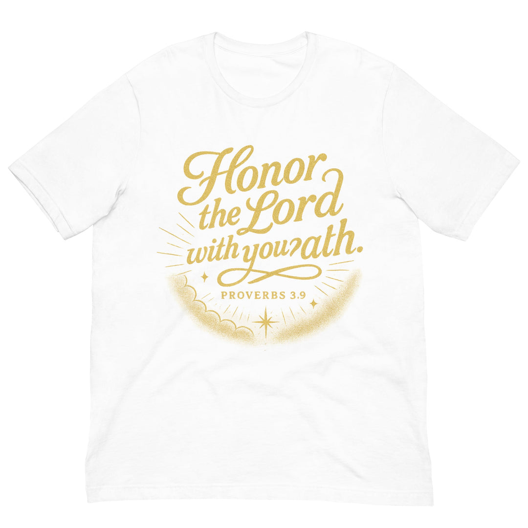 Honor the Lord with you? ath. T-shirt - Faith Scripture Gift | Gifts Of Words