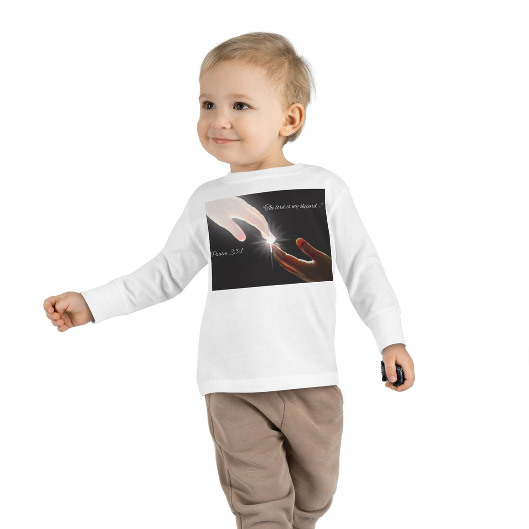 The lord is my shepard |Toddler Long Sleeve Tee - Faith Scripture Gift | Gifts Of Words