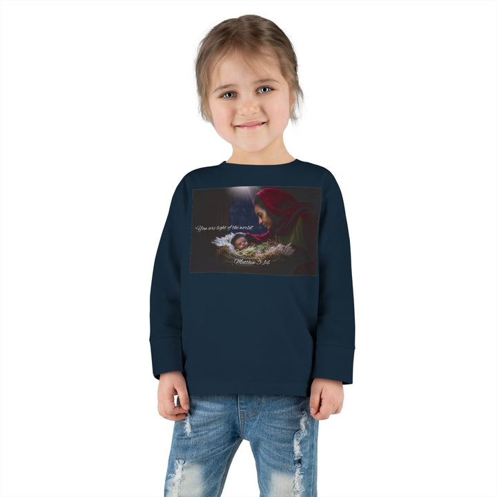 You are the light of the world |Toddler Long Sleeve Tee - Faith Scripture Gift | Gifts Of Words