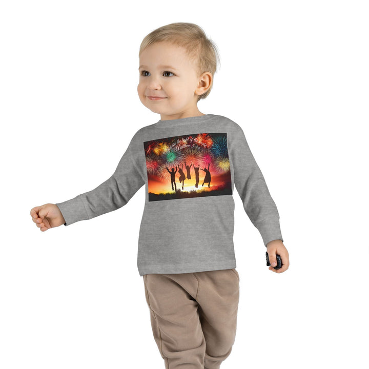 You are the light of the world |Toddler Long Sleeve Tee - Faith Scripture Gift | Gifts Of Words