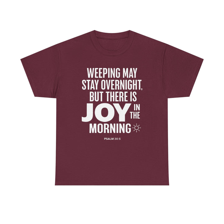 Heavy Cotton Tee – Premium Weight Durable Unisex Crewneck - Faith Scripture Gift | Gifts Of Words