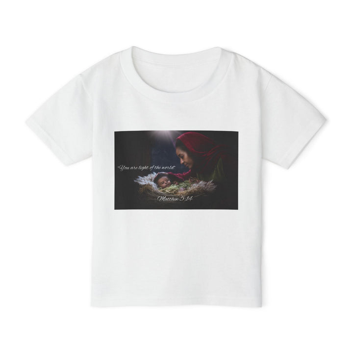 You are the light of the world | Cotton™ Toddler T-shirt - Faith Scripture Gift | Gifts Of Words