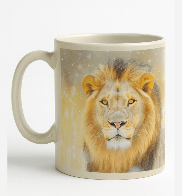 Golden Lion Stainless Accent Coffee Mug (11, 15oz) - Faith Scripture Gift | Gifts Of Words