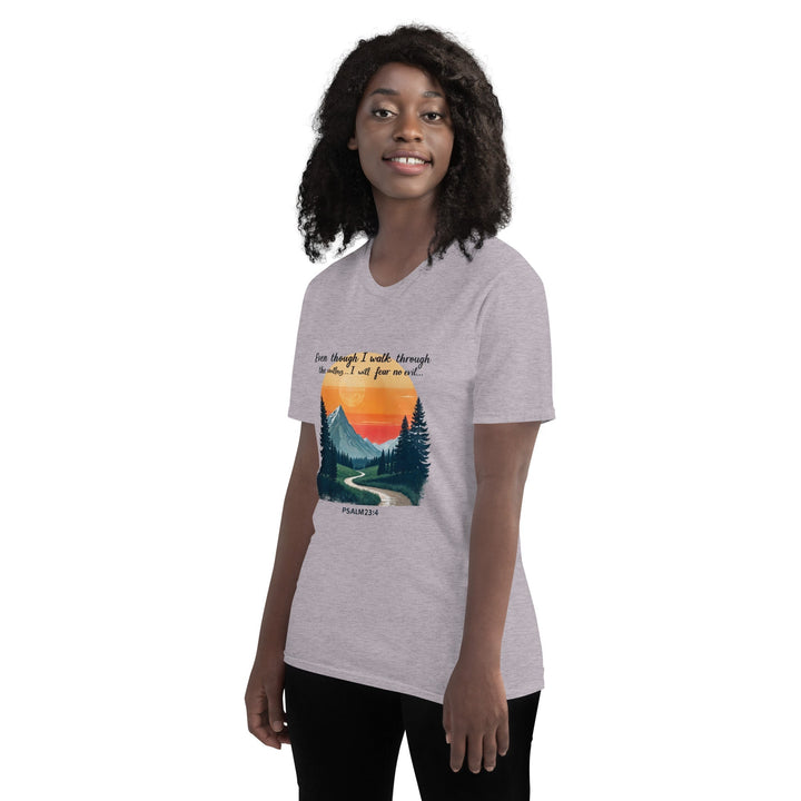 Even Though I Walk T-Shirt - Faith Scripture Gift | Gifts Of Words