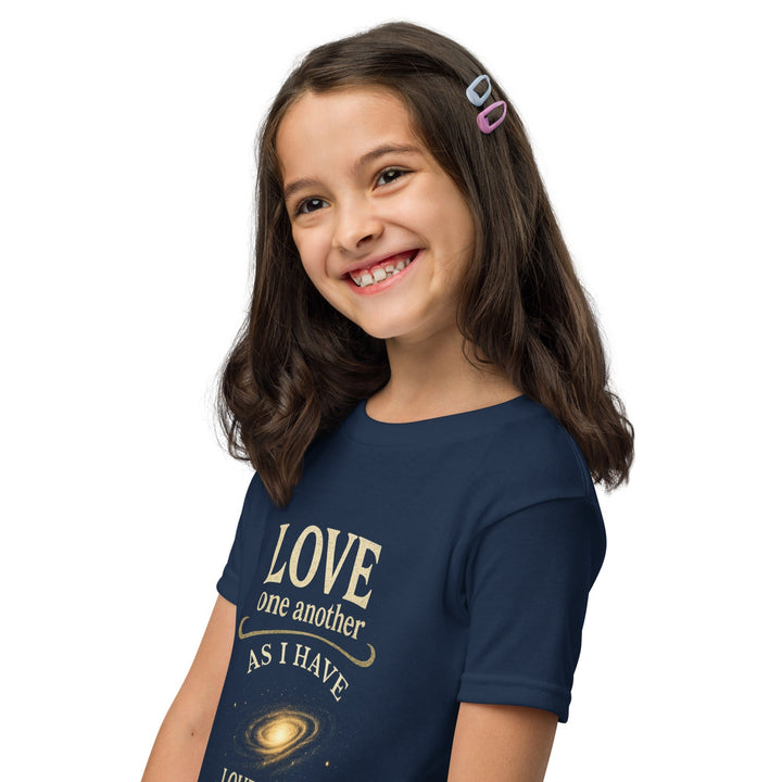 Love One Another Youth t-shirt - Faith Scripture Gift | Gifts Of Words