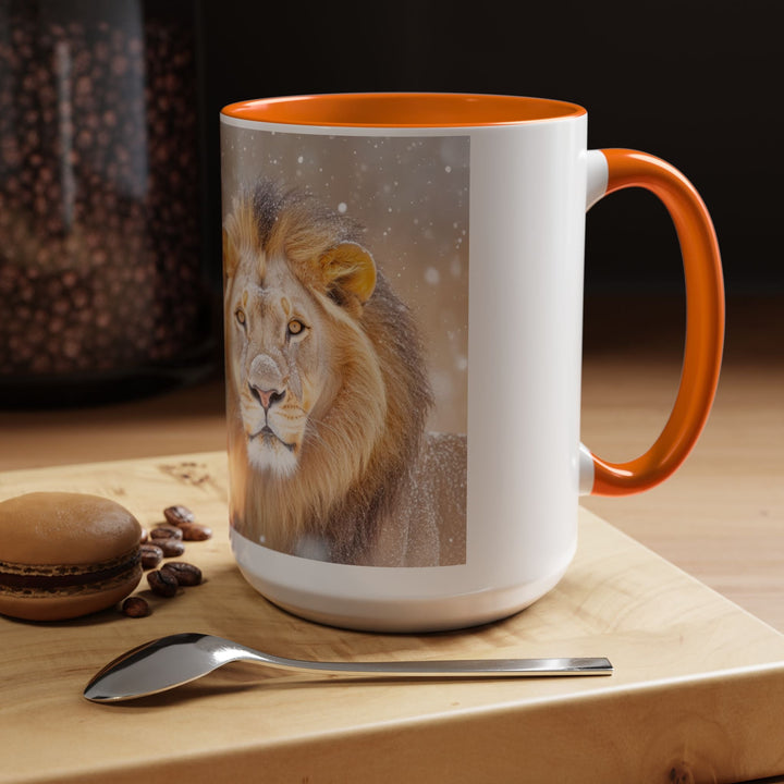 Golden Lion Stainless Accent Coffee Mug (11, 15oz) - Faith Scripture Gift | Gifts Of Words