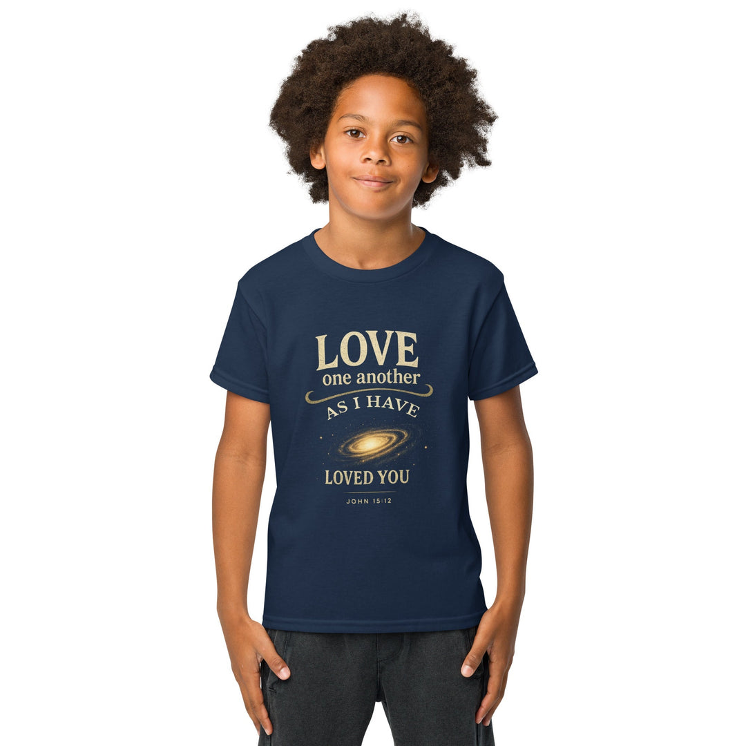 Love One Another Youth t-shirt - Faith Scripture Gift | Gifts Of Words