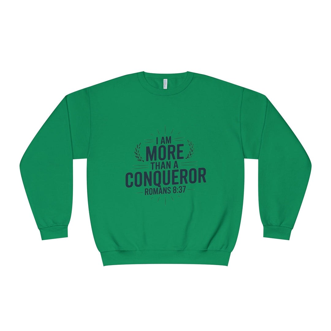 More Than a Conqueror Sweatshirt - Premium Christian Apparel - Faith Scripture Gift | Gifts Of Words