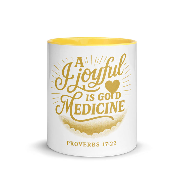 A joyful is good medicine Mug - Faith Scripture Gift | Gifts Of Words