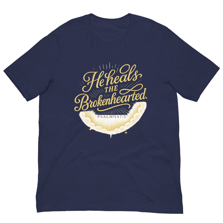 He Heals the Brokenhearted T- Shirt - Faith Scripture Gift | Gifts Of Words
