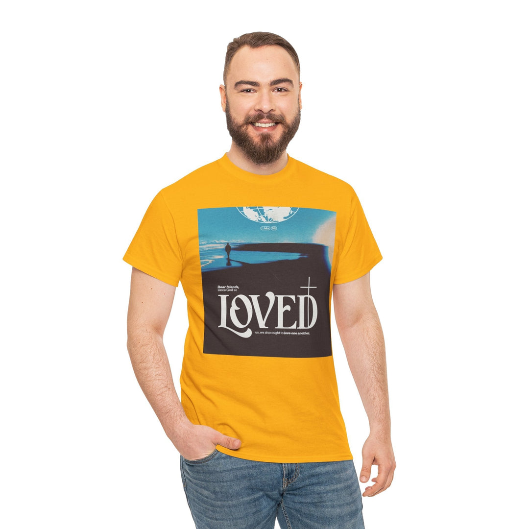 Loved | Heavy Cotton Tee - Faith Scripture Gift | Gifts Of Words