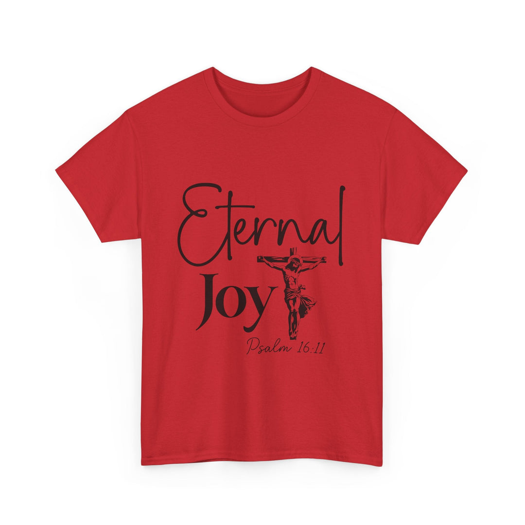 Eternal Joy Psalm 16 11-01 Unisex Heavy Cotton Tee - Faith Scripture Gift | Gifts Of Words