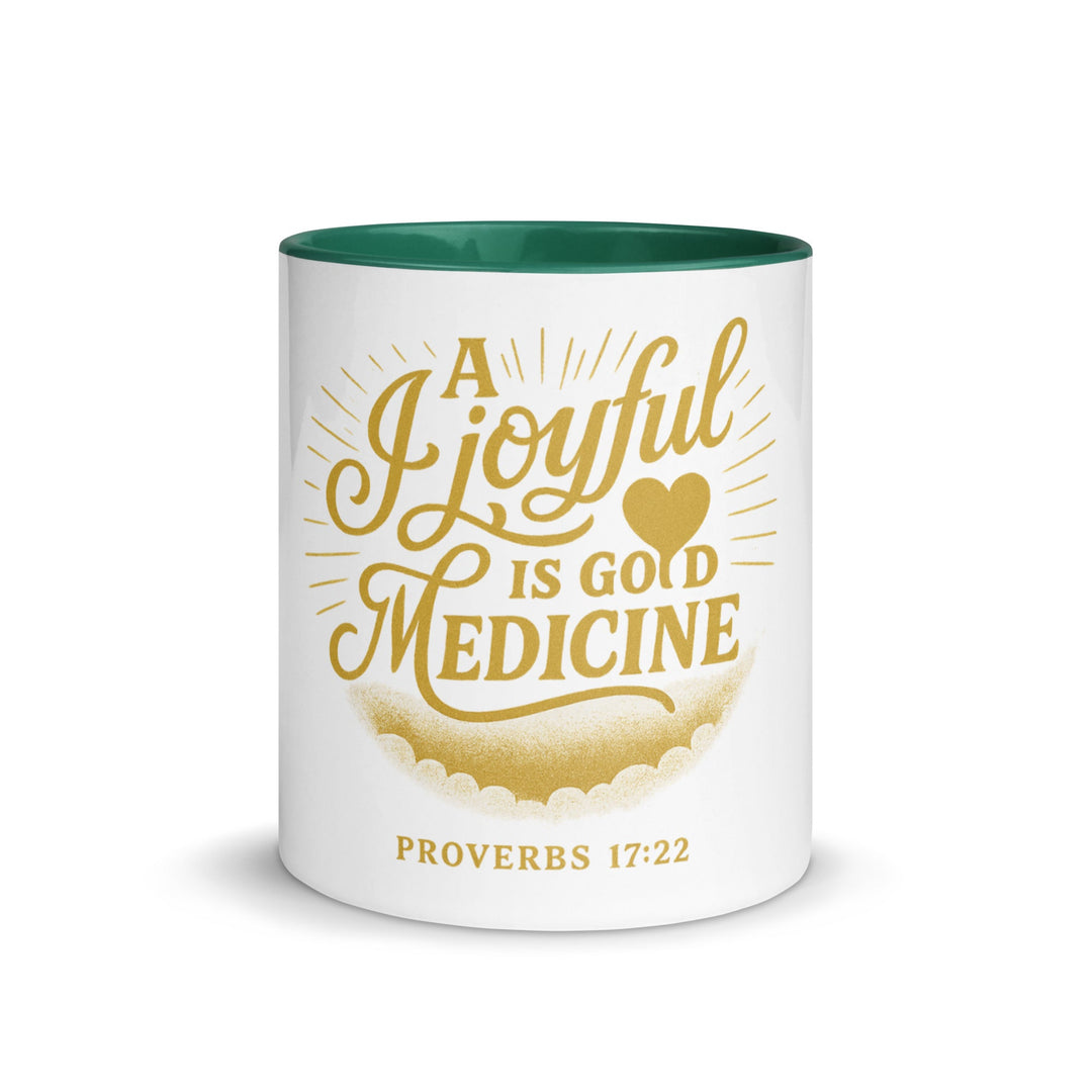 A joyful is good medicine Mug - Faith Scripture Gift | Gifts Of Words