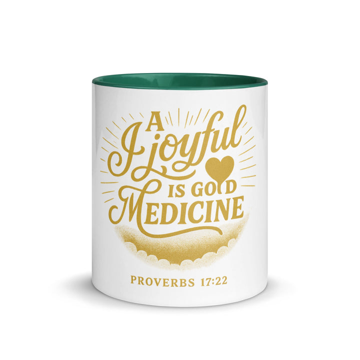 A joyful is good medicine Mug - Faith Scripture Gift | Gifts Of Words