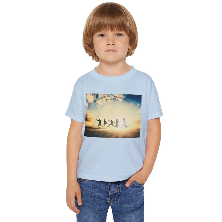 Let the little children come to me | Cotton™ Toddler T-shirt - Faith Scripture Gift | Gifts Of Words