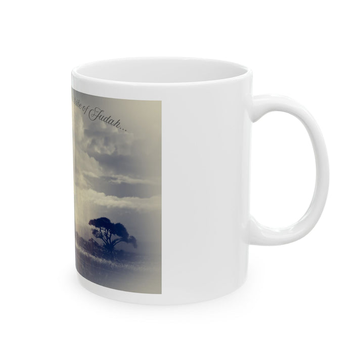 Tribe of Judah Ceramic Mug – Christian Coffee Cup | Lion of Judah Scripture Mug | Spiritual Gift for Men & Women Ceramic Mug, (11oz, 15oz) - Faith Scripture Gift | Gifts Of Words