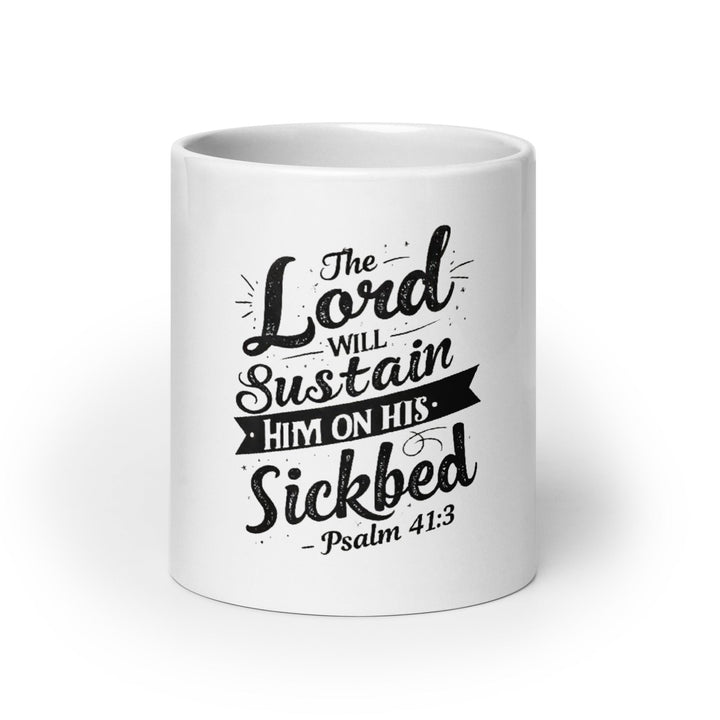 The Lord Will Sustain Mug - Faith Scripture Gift | Gifts Of Words